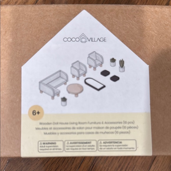 Coco Village Wooden Dollhouse Furniture Set - Picture 1 of 1